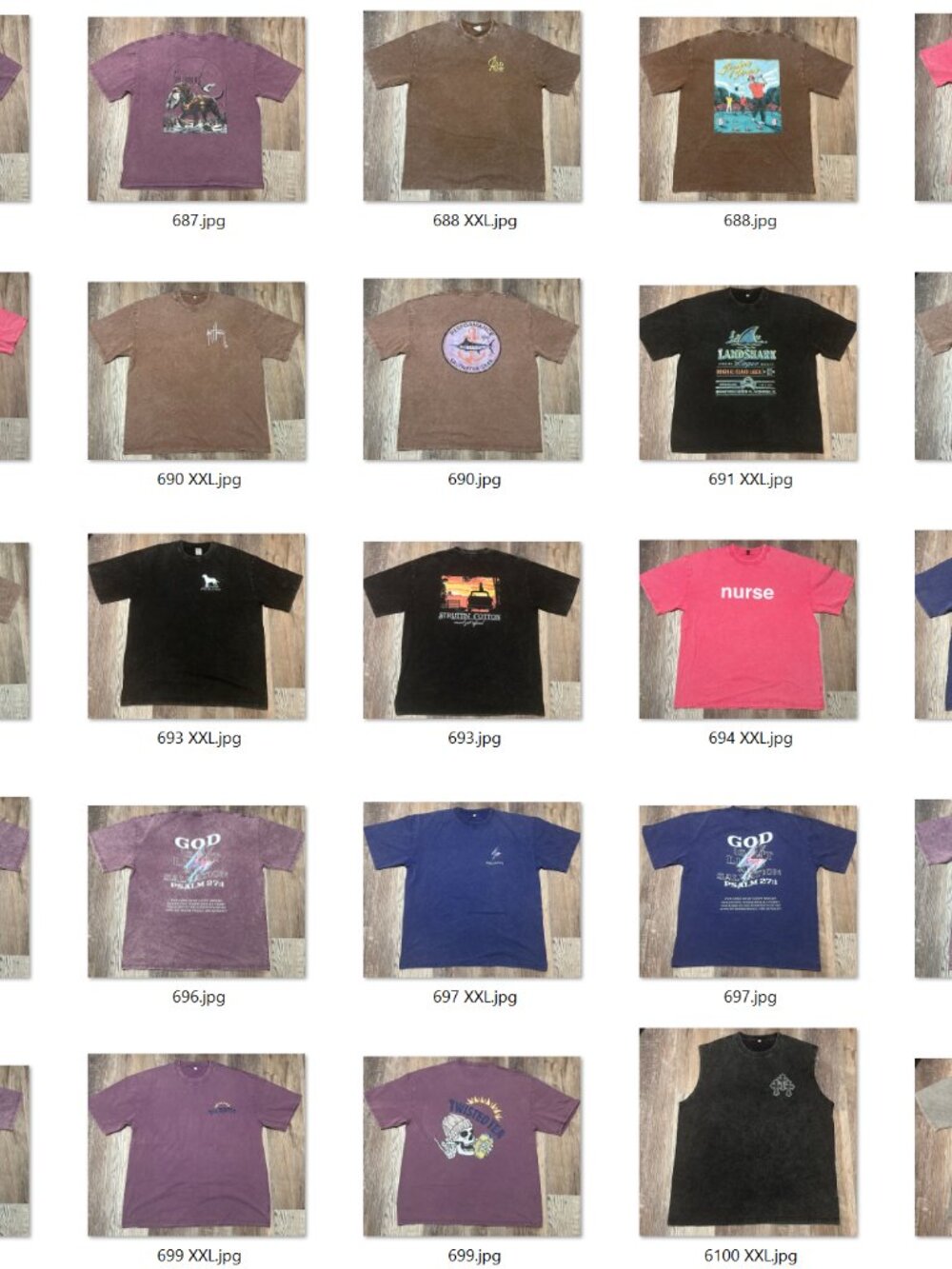 pack of 5  of T-shirts (heavy cotton, random colors and random graphics)